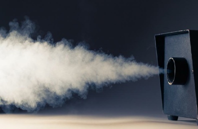 smoke machine at a disco party